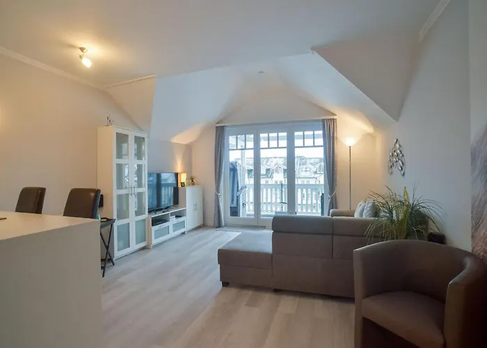 Apartment Dünenpark - Komfortplus Mit 1 Schlafzimmer Und Balkon Im Dachgeschoss 022
